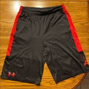 Boys black under armour shorts